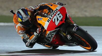 Pedrosa, en el circuito de Losail, en Doha.