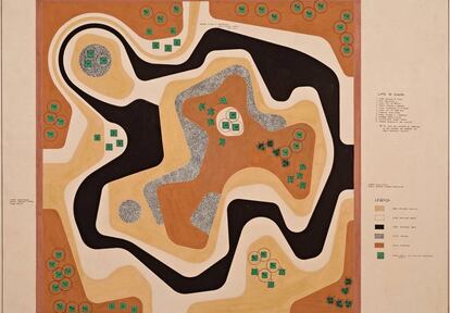 Diseño de los jardines Burle Marx, en Rio de Janeiro.