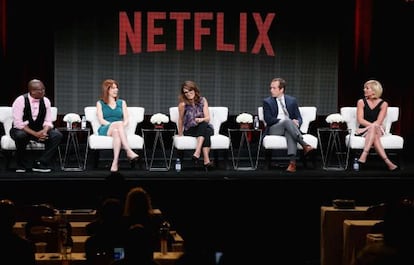 Um evento do Netflix na Califórnia.