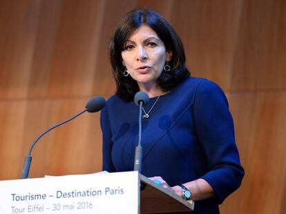 A prefeita de Paris, Anne Hidalgo.