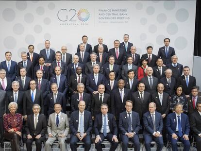 Los ministros de Finanzas y gobernadores de bancos centrales del G20