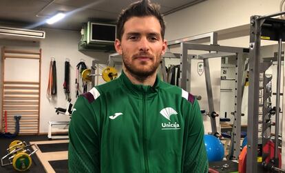 Gal Mekel, en el gimnasio del Unicaja.