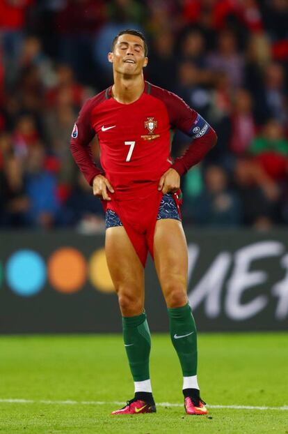 Cristiano Ronaldo durante el partido Portugal-Austria