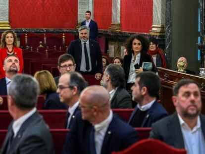 La primera jornada del juicio del ‘procés’ en el Tribunal Supremo, en imágenes