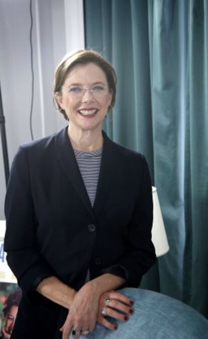 Annette Bening, fotografiada en San Sebastián.