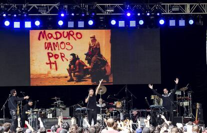 'La vida bohème' durante una presentación en el 'Latin Alternative Music Conference' en Nueva York, el pasado 15 de julio de 2017.