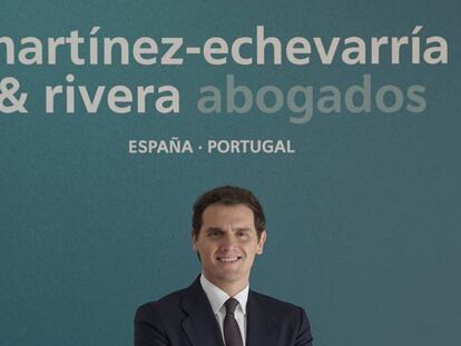 Una imagen de Albert Rivera, hasta ahora presidente ejecutivo del despacho Martínez Echevarría
