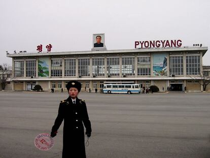 Aeropuerto Internacional de Sunan, en Pyongyang, en 2002.