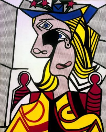 'Women with flowered hat', obra de Roy Lichtenstein.