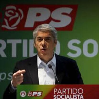 El primer ministro de Portugal en funciones, José Sócrates, en el 17º Congreso del Partido Socialista