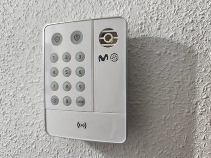 Panel de una alarma de Movistar Prosegur.