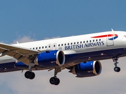 Un Airbus A320neo de la aerolínea British Airways.