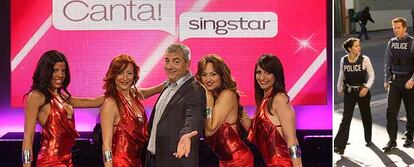 Carlos Sobera presenta<i> Canta! Singstar, </i>el nuevo concurso de karaoke de TVE-1. A la derecha, un fotograma de <i>Life,</i> la nueva serie policiaca de Tele 5.