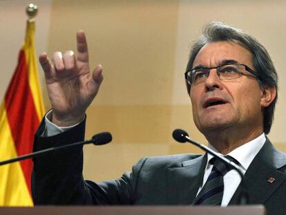 El presidente en funciones de la Generalitat, Artur Mas