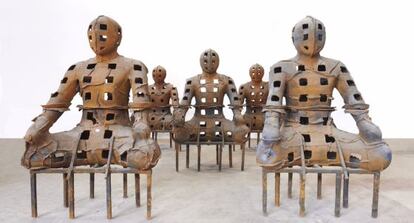Las esculturas de la serie 'Guardianes', de Xavier Mascaró.