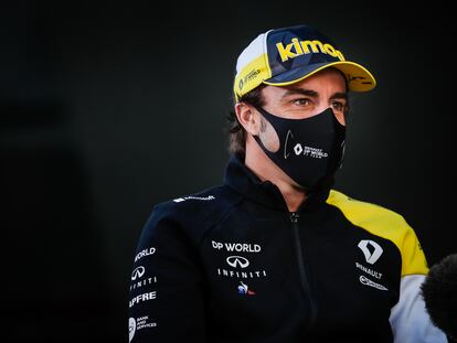 Fernando Alonso, este sábado en el circuito de Imola.