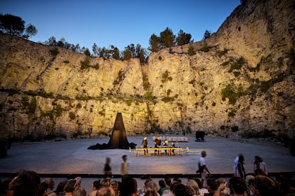 Performance of 'Hecuba, not Hecuba' in Avignon on Sunday.