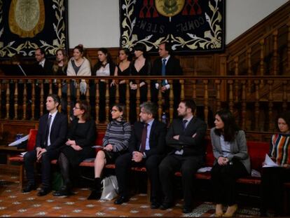 Souad Benkaddour en la entrega de los premios de la Fundación Rodolfo Benito Samaniego.