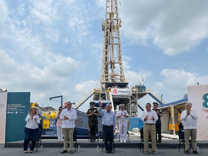 El presidente López Obrador acudió a la conmemoración del 83 aniversario de la expropiación petrolera en Tabasco, este jueves.