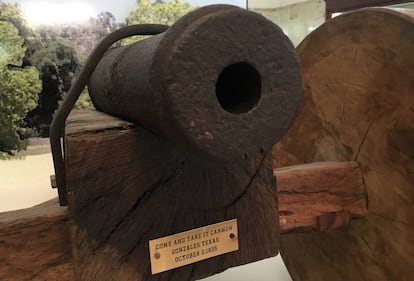 El cañón de Gonzales, en el museo local.