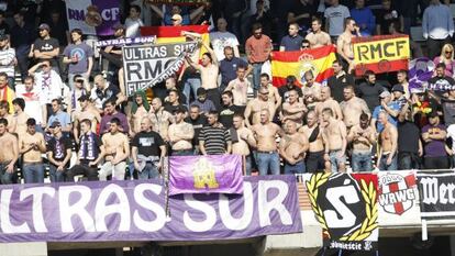 Seguidores del Real madrid en Vallecas