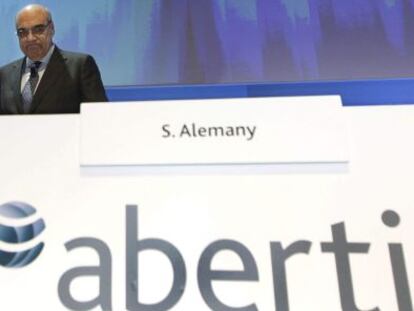 El presidente de Abertis, Salvador Alemany, este martes.