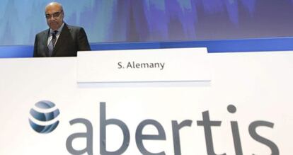 El presidente de Abertis, Salvador Alemany, este martes.