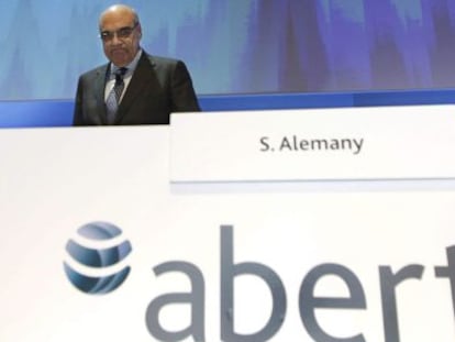 El presidente de Abertis, Salvador Alemany, este martes.