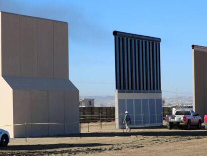 Prototipos del muro entre EE UU y M&eacute;xico