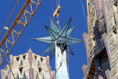 La estrella de la Sagrada Familia. (Photo by Joan Valls/Urbanandsport /NurPhoto via Getty Images)