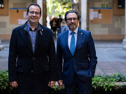 Eugeni Graugés y Joan Guàrdia, candidatos al rectorado de la Universidad de Barcelona.