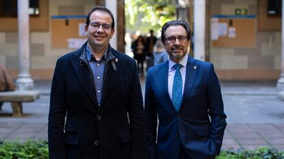 Eugeni Graugés y Joan Guàrdia, candidatos al rectorado de la Universidad de Barcelona.