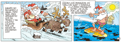 Viñetas del tebeo de Ibáñez 'Mortadelo y Filemón. El cambio climático'