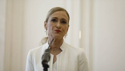 Cristina Cifuentes, aquest dimecres a Madrid.