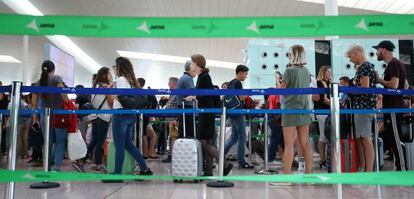 Colas en el Aeropuerto de El Prat