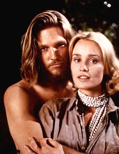 Jeff Bridges y Jessica Lange en 'King Kong' (1976).