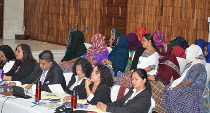 Familiares de las víctimas, este lunes en la sala de vista.