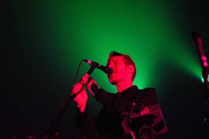 Robert del Naja, alias 3D,miembro del grupo de Bristol Massive Attack, en 2004.