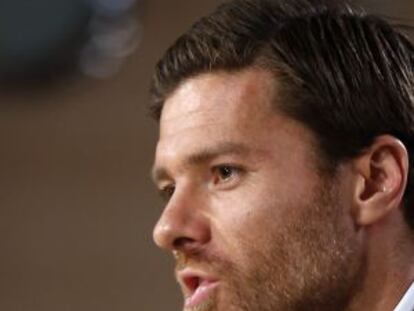 Xabi Alonso, en su comparecencia de despedida.