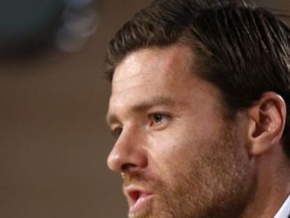 Xabi Alonso, en su comparecencia de despedida.