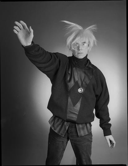 Warhol retratado por Makos. 