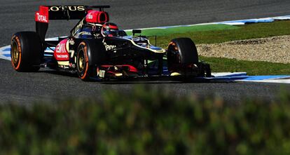 Kimi Raikkonen con su Lotus.