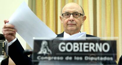 Cristobal Montoro en el Congreso.