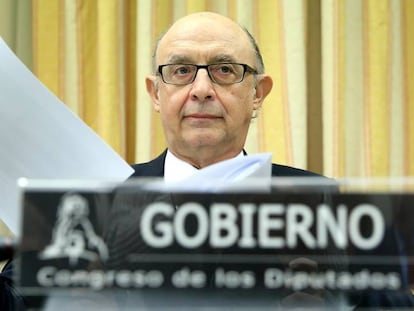 Cristobal Montoro en el Congreso.