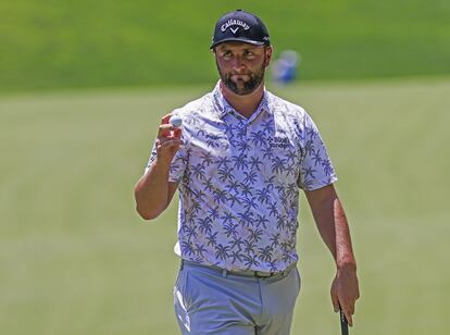 Jon Rahm, este sábado en el Memorial Tournament.