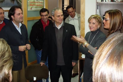Robert Francis Prevost, el nuevo Papa León XIV, durante una visita al colegio San Agustín, en Madrid (España).