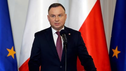 El presidente de Polonia, Andrzej Duda, en febrero de 2020.