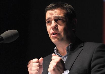 Alexis Tsipras en Berl&iacute;n.