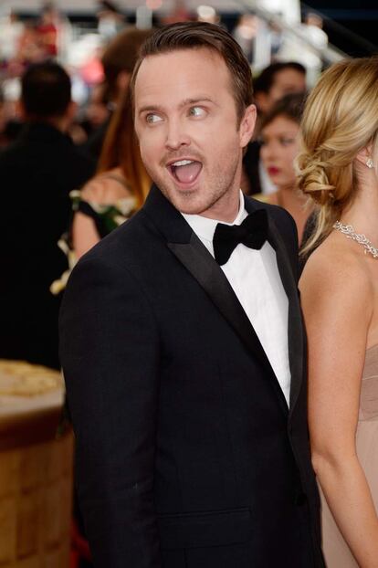 Otro de los guapos oficiales de la gala. Aaron Paul (Breaking Bad) se fue sin premio por interpretar a Jesse Pinkman y vio cómo se lo arrebataba Boardwalk Empire.