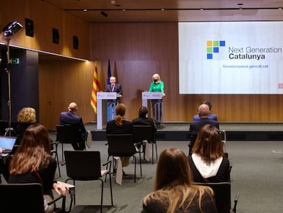 Presentación de la plataforma de fondos Next Generation Cataluña.